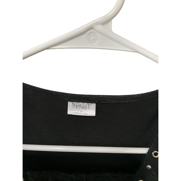 Spirit Gothic Punk 80’s Black Party Dress Costume sized Large preowned - Picture 5 of 6